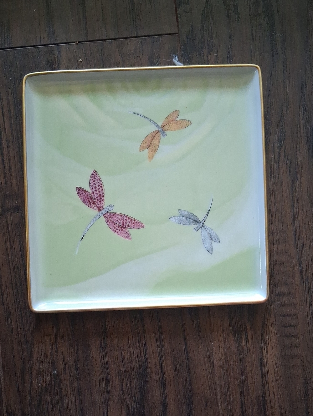 Van Cleef Arpels porcelain jewelry tray butterfly 7x7 2000